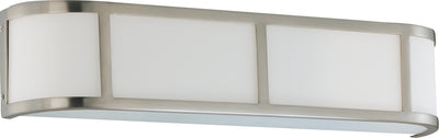 Nuvo Lighting 60/2873 Odeon 3 Light Wall Mount Sconce Sconce with Satin White Glass