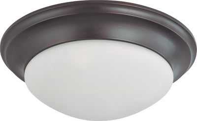 Nuvo Lighting 60/3177 3 Light 17 Inch Flush Mount Twist and Lock with Frosted White Glass