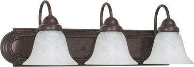 Nuvo Lighting 60/325 Ballerina 3 Light 24 Inch Vanity with Alabaster Glass Bell Shades