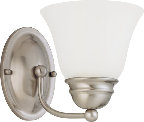 Nuvo Lighting 60/3264 Empire 1 Light 7 Inch Vanity with Frosted White Glass