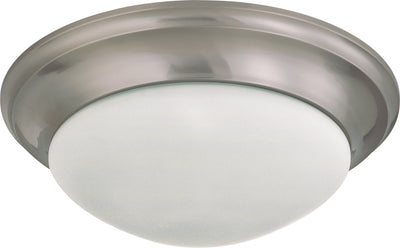 Nuvo Lighting 60/3273 3 Light 17 Inch Flush Mount Twist and Lock with Frosted White Glass