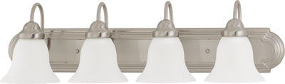 Nuvo Lighting 60/3281 Ballerina 4 Light 30 Inch Vanity with Frosted White Glass
