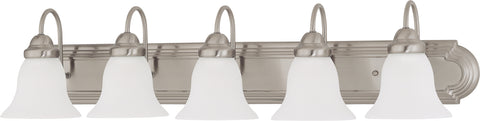 Nuvo Lighting 60/3282 Ballerina 5 Light 36 Inch Vanity with Frosted White Glass