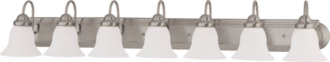 Nuvo Lighting 60/3283 Ballerina 7 Light 48 Inch Vanity with Frosted White Glass