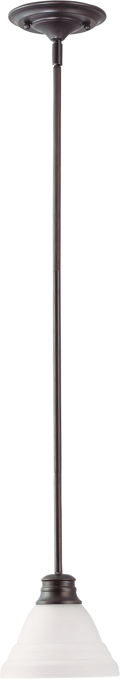 Nuvo Lighting 60/3362 EMPIRE ES 1 LIGHT MINI PENDANT MAHOGANY BRONZE/FROSTED GLASS