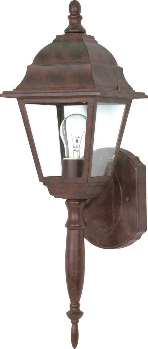 Nuvo Lighting 60/3454 Briton 1 Light 18 Inch Wall Mount Sconce Lantern with Clear Seed Glass Color retail packaging