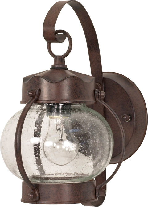 Nuvo Lighting 60/3458 1 Light 10 5/8 Inch Wall Mount Sconce Lantern Onion Lantern with Clear Seed Glass Color retail packaging