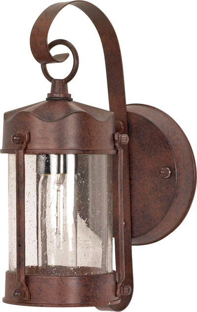 Nuvo Lighting 60/3461 1 Light 10 5/8 Inch Wall Mount Sconce Lantern Piper Lantern with Clear Seed Glass Color retail packaging