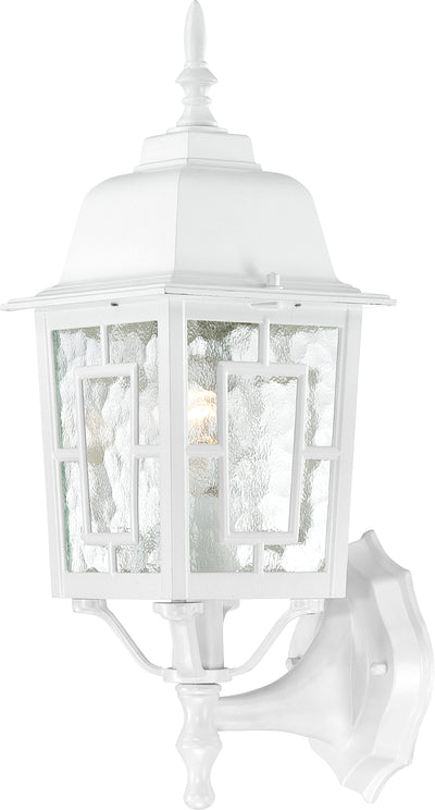 Nuvo Lighting 60/3487 Banyan 1 Light 17 Inch Outdoor Wall Mount Sconce with Clear Water Glass Color retail packaging