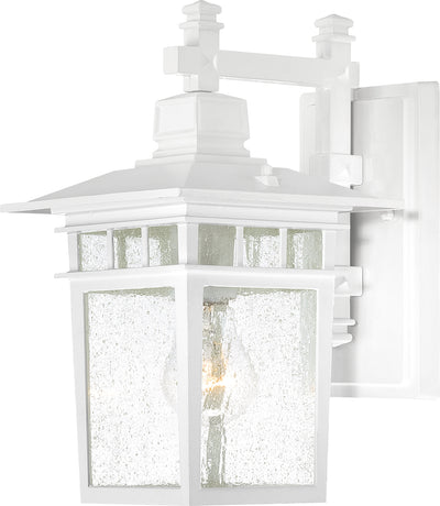Nuvo Lighting 60/3491 Cove Neck 1 Light 12 Inch Outdoor Lantern with Clear Seed Glass Color retail packaging