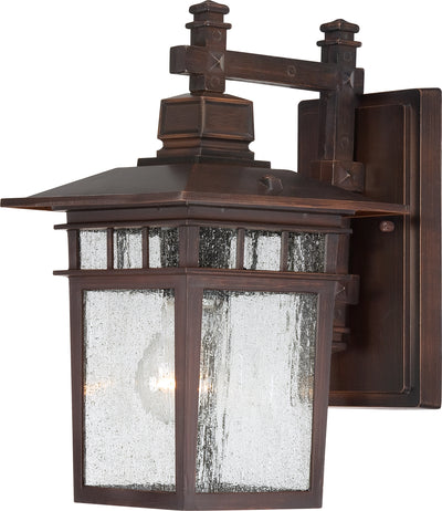 Nuvo Lighting 60/3492 Cove Neck 1 Light 12 Inch Outdoor Lantern with Clear Seed Glass Color retail packaging