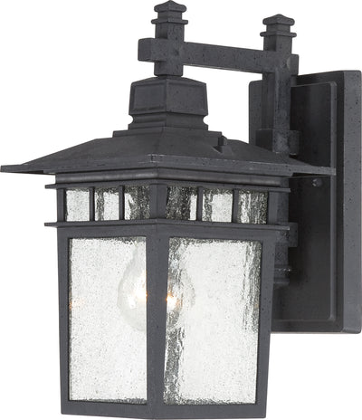 Nuvo Lighting 60/3493 Cove Neck 1 Light 12 Inch Outdoor Lantern with Clear Seed Glass Color retail packaging