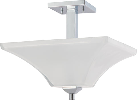 Nuvo Lighting 60/4007 Parker 2 Light Semi Flush Fixture with Sandstone Etched Glass