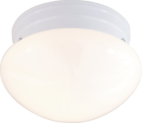 Nuvo Lighting 60/403 ES 2 light 13W 10 Inch MUSHROOM WHITE/WHITE GLASS