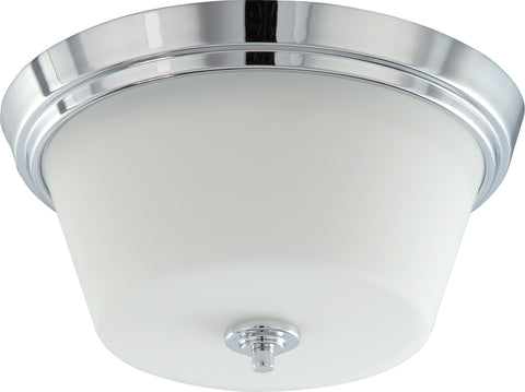 Nuvo Lighting 60/4088 Bento 2 Light Flush Fixture with Satin White Glass