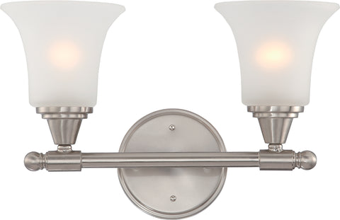 Nuvo Lighting 60/4142 Surrey 2 Light Vanity Fixture with Frosted Glass