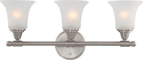 Nuvo Lighting 60/4143 Surrey 3 Light Vanity Fixture with Frosted Glass