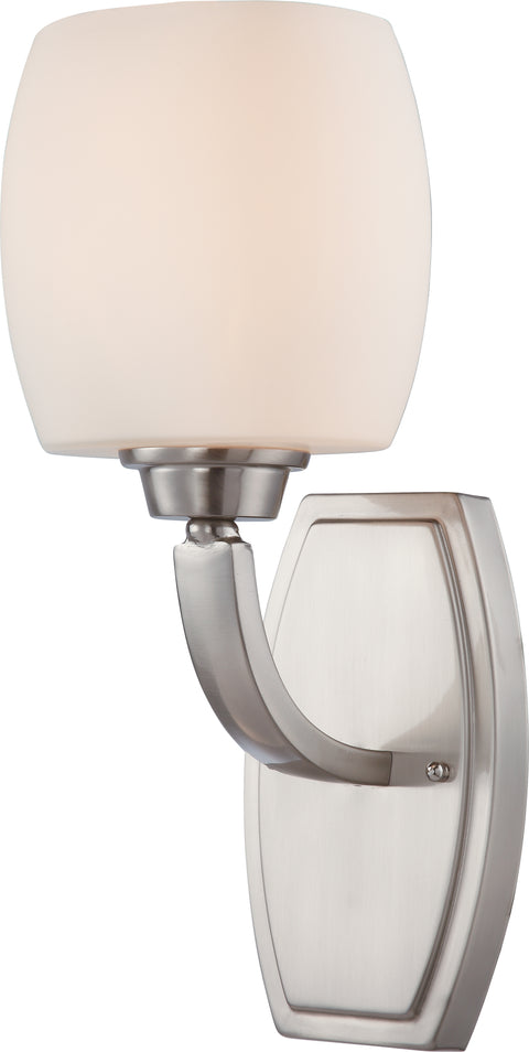 Nuvo Lighting 60/4181 Helium 1 Light Vanity Fixture with Satin White Glass