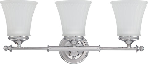 Nuvo Lighting 60/4263 Teller 3 Light Vanity Fixture with Frosted Etched Glass