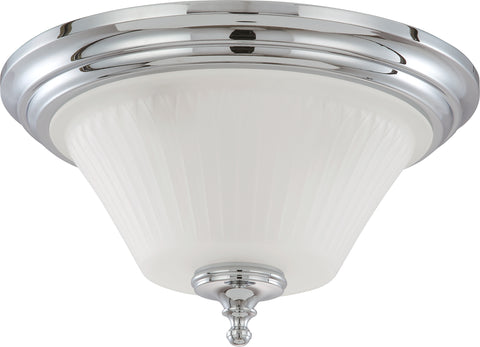 Nuvo Lighting 60/4272 Teller 3 Light Flush Dome Fixture with Frosted Etched Glass