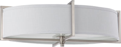 Nuvo Lighting 60/4349 PORTIA ES 6 LIGHT OVAL PENDANT BRUSHED NICKEL/SLATE GRAY FAB