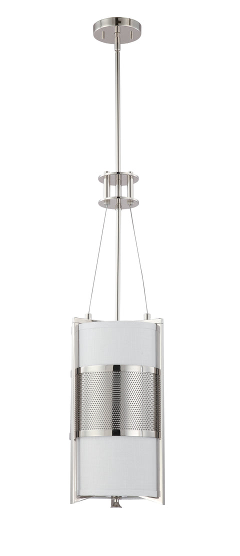 Nuvo Lighting 60/4441 Diesel 1 Light Vertical Pendant with Slate Gray Fabric Shade
