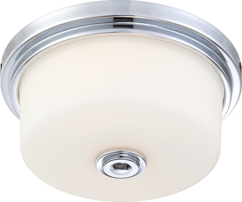 Nuvo Lighting 60/4591 Soho 2 Light Medium Flush Fixture with Satin White Glass