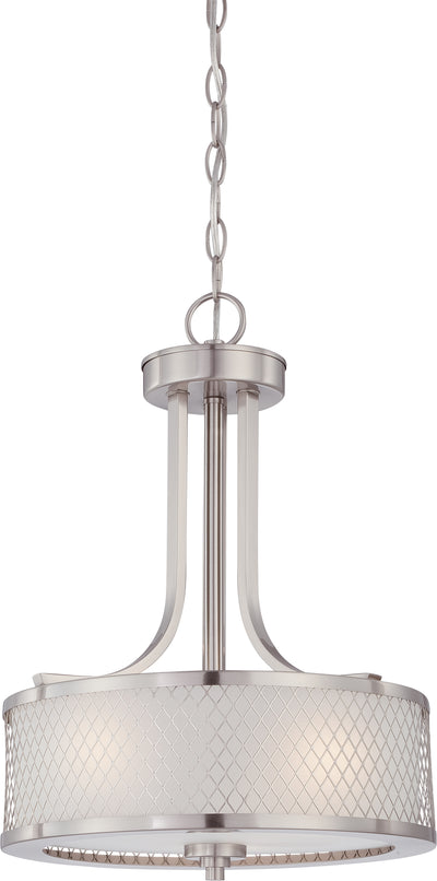 Nuvo Lighting 60/4686 Fusion 3 Light Pendant with Frosted Glass