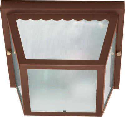 Nuvo Lighting 60/472 2 Light 10 Inch Carport Flush Mount with Textured Frosted Glass