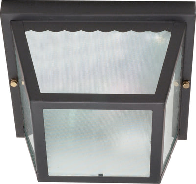 Nuvo Lighting 60/473 2 Light 10 Inch Carport Flush Mount with Textured Frosted Glass