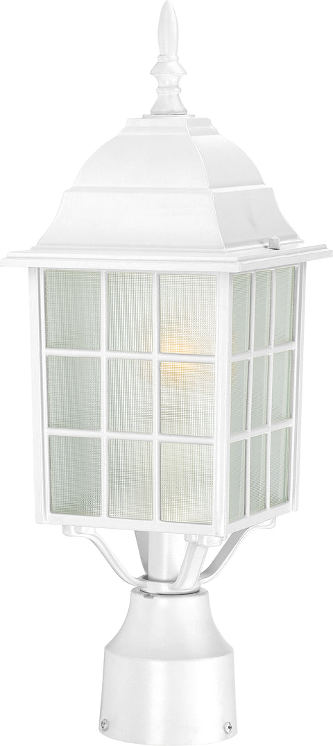 Nuvo Lighting 60/4907 Adams 1 Light 17 Inch Outdoor Post with Frosted Glass