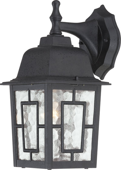 Nuvo Lighting 60/4923 Banyan 1 Light 12 Inch Outdoor Wall Mount Sconce with Clear Water Glass