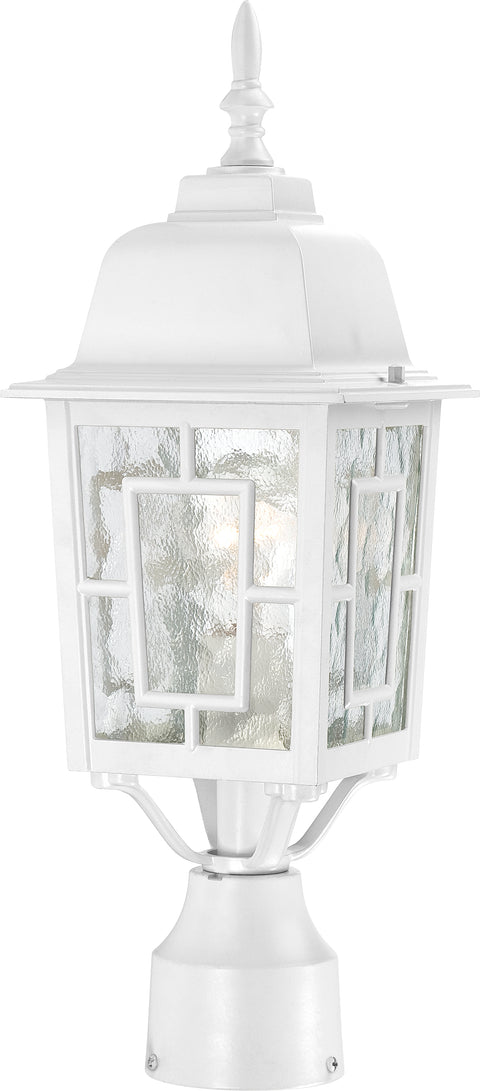 Nuvo Lighting 60/4927 Banyan 1 Light 17 Inch Outdoor Post with Clear Water Glass