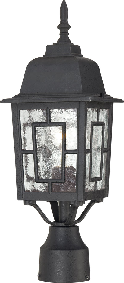 Nuvo Lighting 60/4929 Banyan 1 Light 17 Inch Outdoor Post with Clear Water Glass