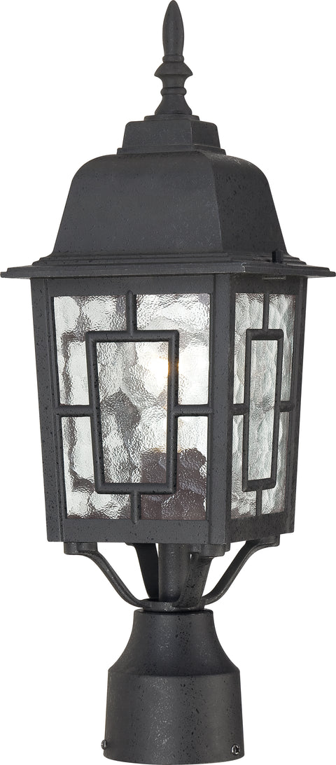Nuvo Lighting 60/4929 Banyan 1 Light 17 Inch Outdoor Post with Clear Water Glass