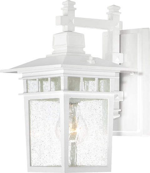 Nuvo Lighting 60/4951 Cove Neck 1 Light 12 Inch Outdoor Lantern with Clear Seed Glass