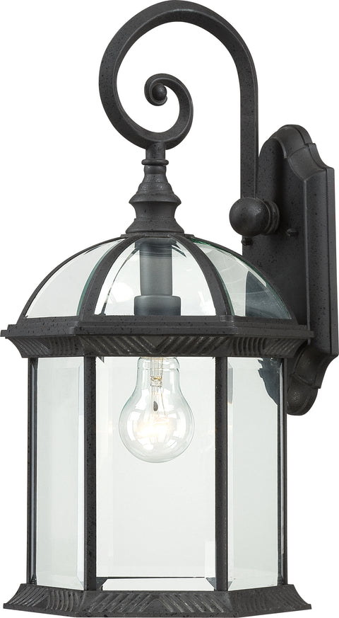 Nuvo Lighting 60/4966 Boxwood 1 Light 19 Inch Outdoor Wall Mount Sconce with Clear Beveled Glass
