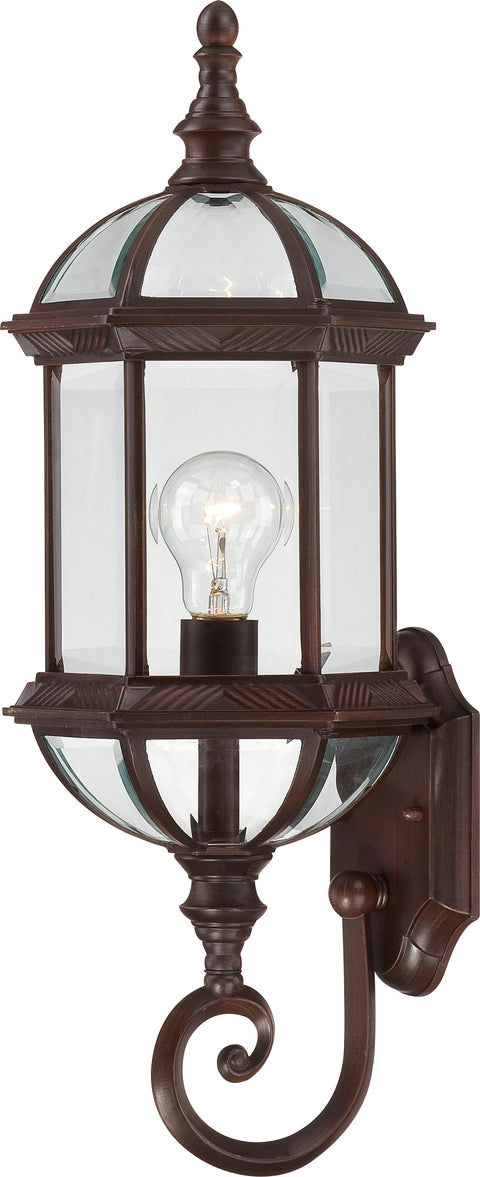 Nuvo Lighting 60/4972 Boxwood 1 Light 22 Inch Outdoor Wall Mount Sconce with Clear Beveled Glass
