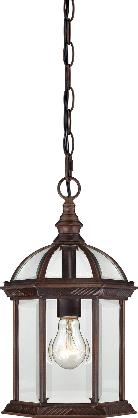 Nuvo Lighting 60/4978 Boxwood 1 Light 14 Inch Outdoor Hanging with Clear Beveled Glass