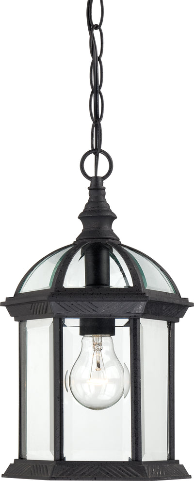 Nuvo Lighting 60/4979 Boxwood 1 Light 14 Inch Outdoor Hanging with Clear Beveled Glass