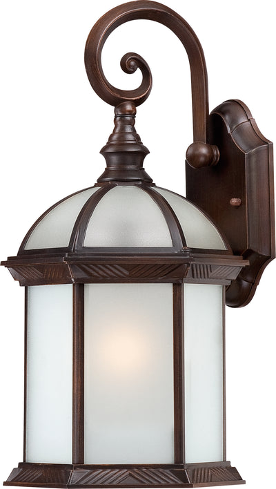Nuvo Lighting 60/4982 BOXWOOD ES 1 LGT OUTDOOR WALL  RUSTIC BRONZE/FROSTED GLASS