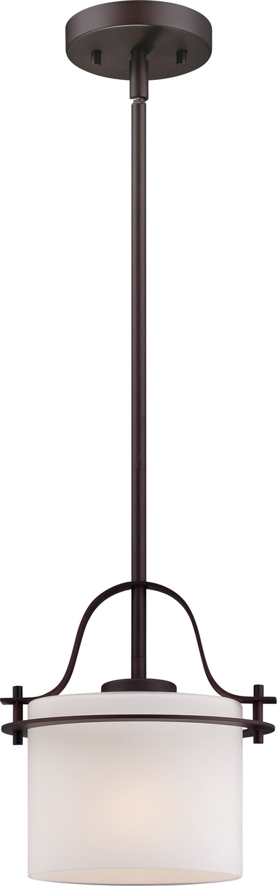 Nuvo Lighting 60/5005 LOREN 1 LIGHT MINI PEND  VENETIAN BRONZE/FROSTED GLASS