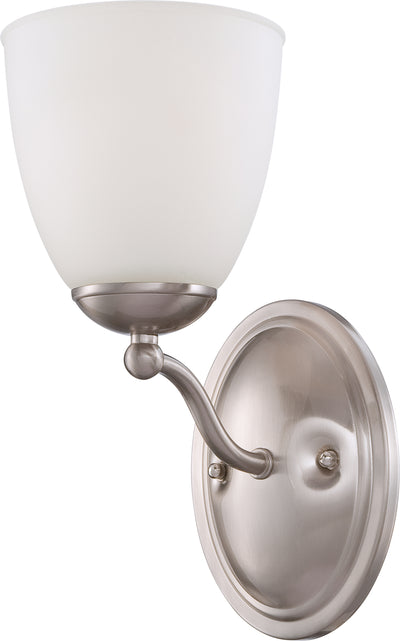 Nuvo Lighting 60/5031 Patton 1 Light Vanity Fixture with Frosted Glass