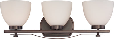 Nuvo Lighting 60/5113 BENTLEY 3 LIGHT VANITY HAZEL BRONZE/FROSTED GLASS