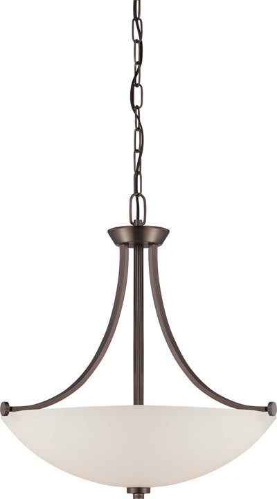 Nuvo Lighting 60/5116 BENTLEY 3 LIGHT PENDANT  HAZEL BRONZE/FROSTED GLASS