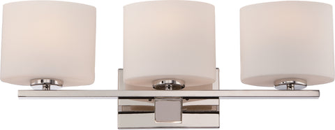 Nuvo Lighting 60/5173 Breeze 3 Light Vanity Fixture with Etched Opal Glass