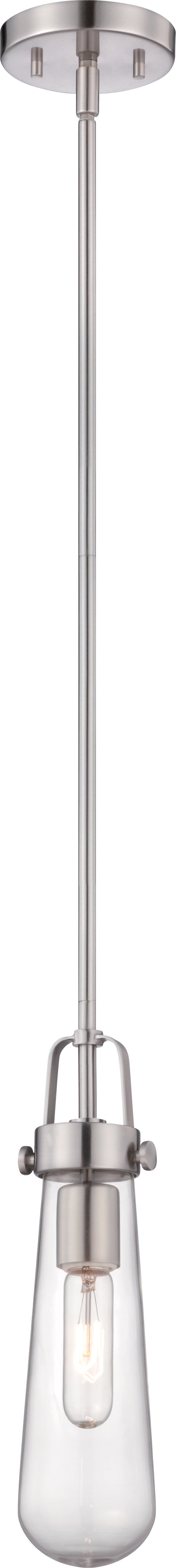 Nuvo Lighting 60/5262 Beaker 1 Light Mini Pendant with Clear Glass