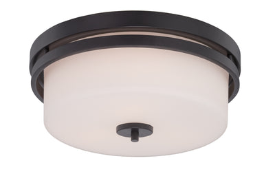Nuvo Lighting 60/5307 Parallel 3 Light Flush Fixture with Etched Opal Glass