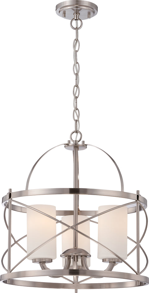 Nuvo Lighting 60/5333 Ginger 3 Light Pendant with Etched Opal Glass