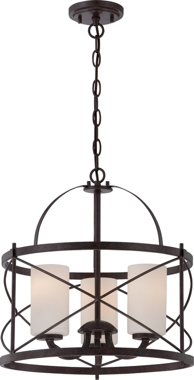 Nuvo Lighting 60/5337 Ginger 3 Light Pendant with Etched Opal Glass
